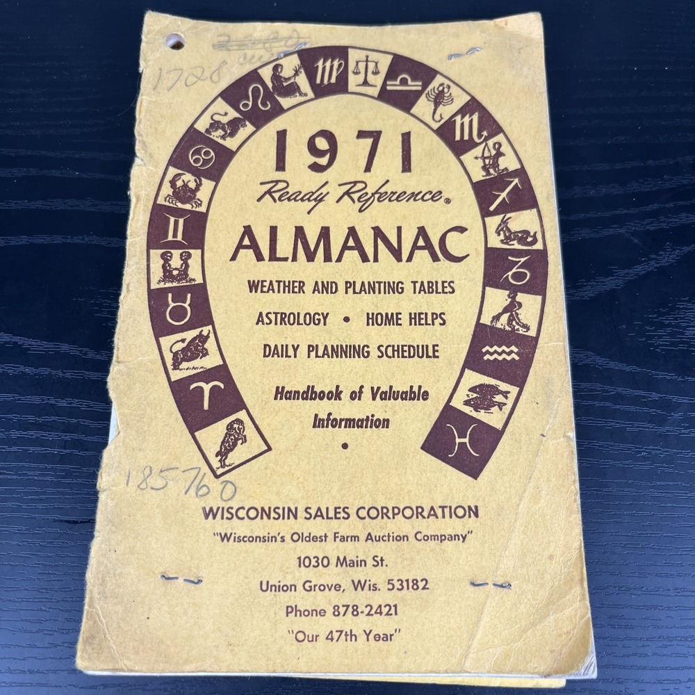 1971 Ready Reference Almanac‎ Wisconsin Sales Corporation